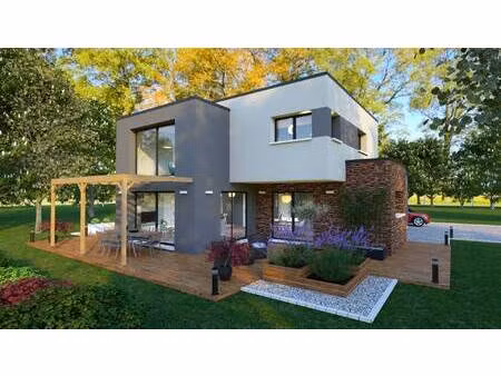 terrain avec maison neuve à vendre