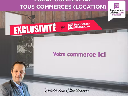 exclusivite avallon - location local commercial 249 m² sur terrain de 3000 m²