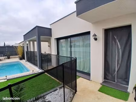 maison f4 avec piscine - trèbes