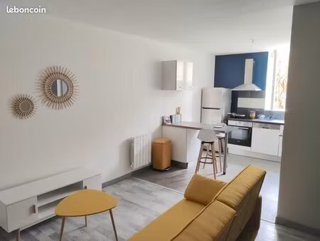 ? t2 meublé – 51 m² – balcon – lunel