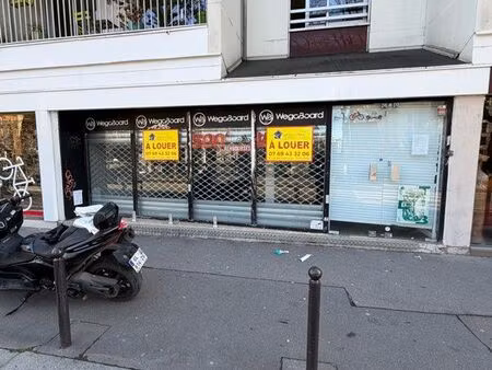 à louer – local commercial – 48 bis quai de jemmapes  paris 10e
