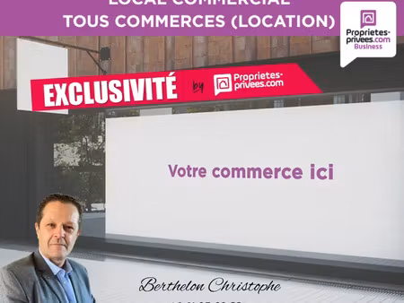 exclusivite avallon - location local commercial 249 m² sur terrain de 3000 m²