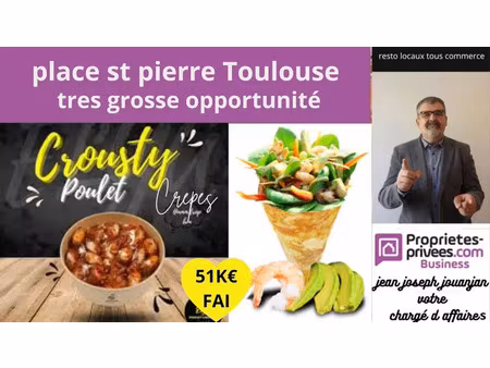 place saint pierre toulouse - restaurant rapide  snack  glacier