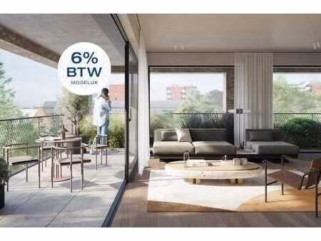 riant appartement met 4 kamers en zonneterras langs het park