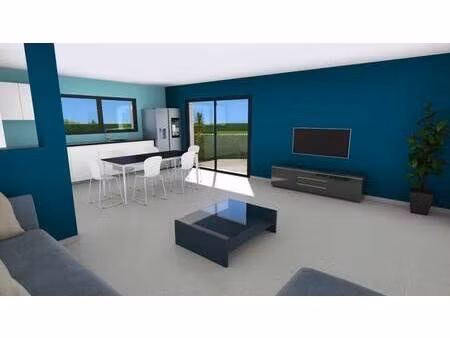 terrain avec maison neuve à vendre