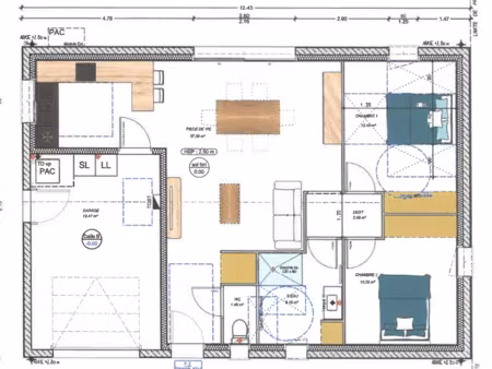 location maison à mouchamps (85640) : à louer / 70m² mouchamps