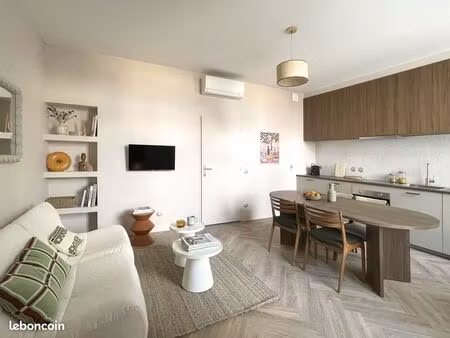 f3 meublé à louer – reims centre – entièrement rénové – terrasse privative