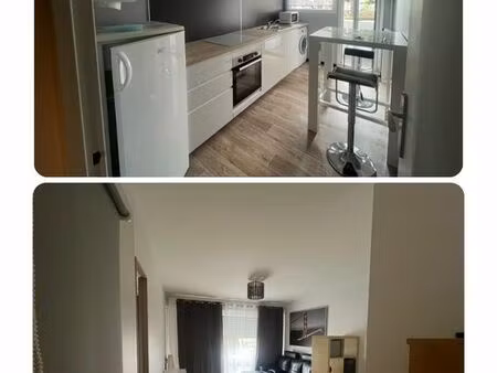 t1 bis meublé 32m2 balcon sud résidence et parking clôturés