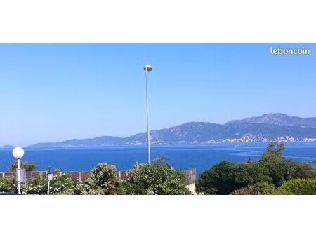 vue mer panoramique  appart 2/4 pers  2ch  plage 50m  porticcio corse