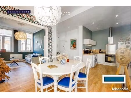 t2 meublé - 56 m2 - lille gambetta/wazemmes