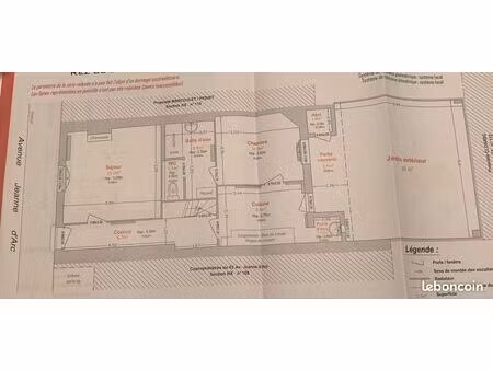 bordeaux echoppe t2 - 50m2 + cave + jardin