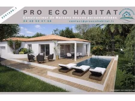 terrain avec maison neuve à vendre