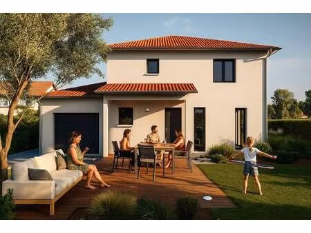 terrain avec maison neuve à vendre