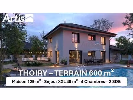 terrain avec maison neuve à vendre