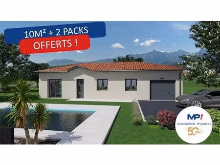 terrain avec maison neuve à vendre