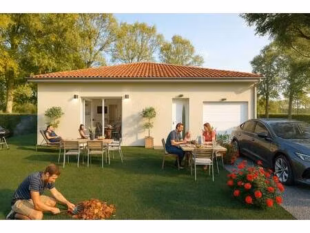 terrain avec maison neuve à vendre