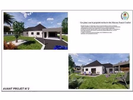 terrain avec maison neuve à vendre