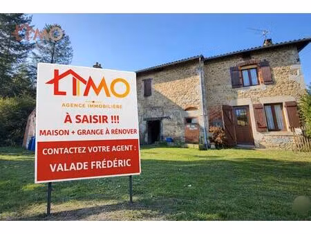 ensemble en pierre à rénover d'une surface totale de 222 m² sur une parcelle de terrain de