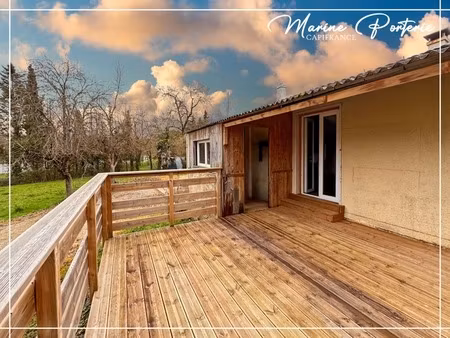 castera verduzan - maison de plain pied 100m² habitables - grand terrain plat