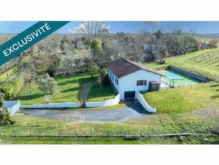maison avec piscine - terrasse - jardin et sous sol isole