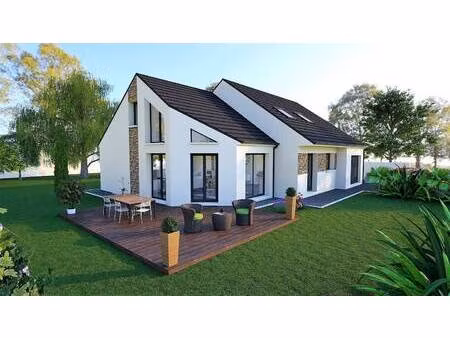 terrain avec maison neuve à vendre