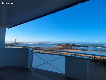 rare : appartement vue mer panoramique et son grand garage double – accès plage immédiat