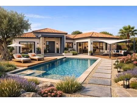 terrain avec maison neuve à vendre