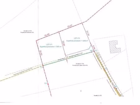 vente terrain à cerisy-la-forêt (50680) : à vendre / 1250m² cerisy-la-forêt