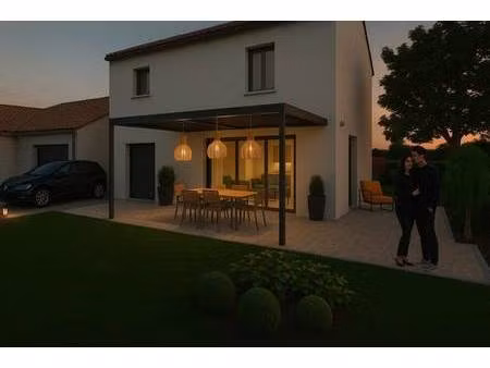 terrain avec maison neuve à vendre