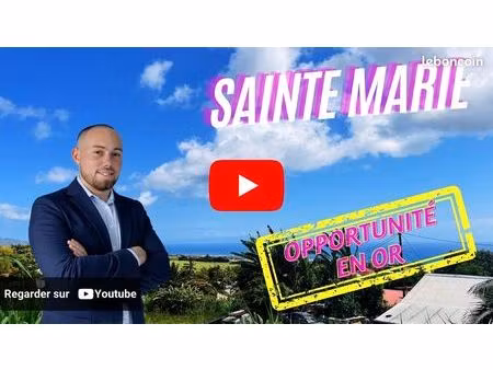 terrain 400 m² sainte-marie