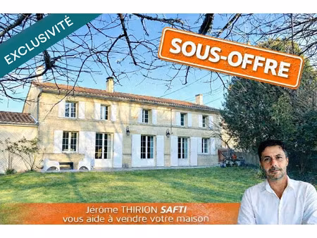 vente maison 6 pièces 183 m² à laruscade (33620)  326 000 €