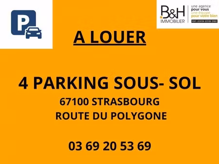 à louer garage-parking 1 m² – 60 € |strasbourg