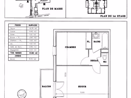 appartement à louer 2 pièces 44.8 m² - rivery (80) - 616€