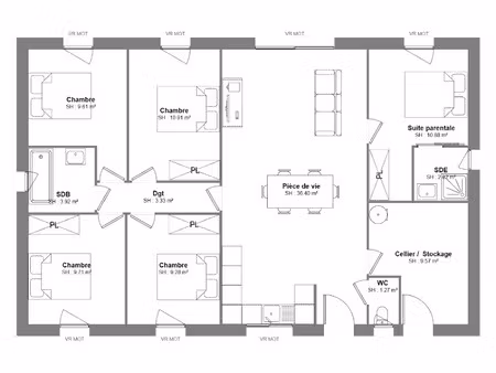 vente maison neuve 5 pièces 107 m² à la croix-en-touraine (37150)  265 000 €