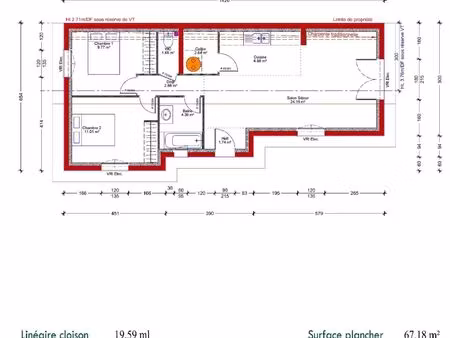vente maison 3 pièces 67 m² labenne (40530)