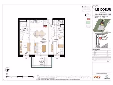 à vendre : appartement 2 pièces avec cabine vue montagne à la plagne tarentaise