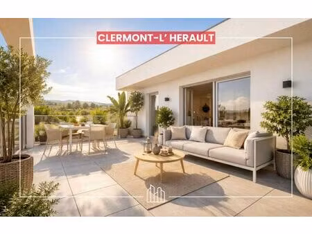 vente appartement neuf 2 pièces 41m2 clermont-l'hérault - 154700 € - surface privée