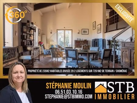 maison familiale de caractère avec vue à chomérac