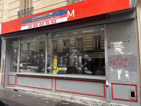 à louer local commercial paris 18e (jules joffrin / rue