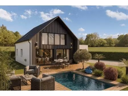 terrain avec maison neuve à vendre