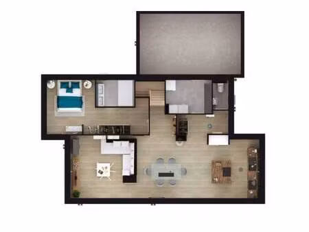 terrain avec maison neuve à vendre