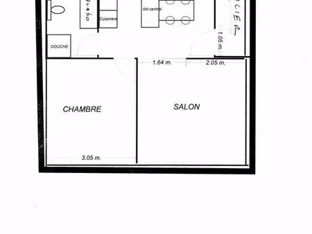 f2 meublé climatisé
