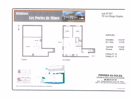 vente appartement à caveirac (30820)  262 100 €
