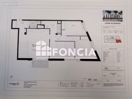 appartement 4 pièces 78 m²