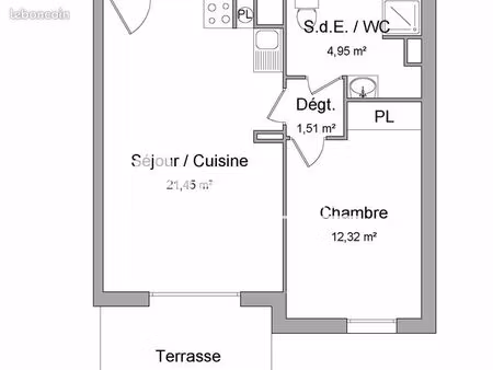 appartement 2 pièces 40 m²