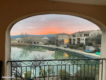 vue lac exceptionnelle – t2 meublé 32 m² – domaine de pont royal