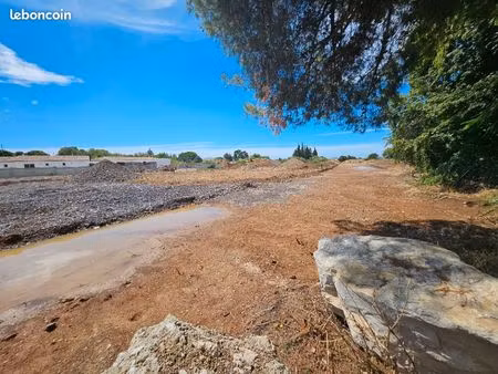 terrain 400 m² fos sur mer