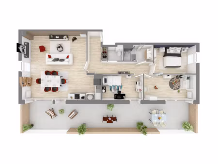 appartement 4 pieces - en bord de loire