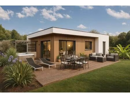 terrain avec maison neuve à vendre