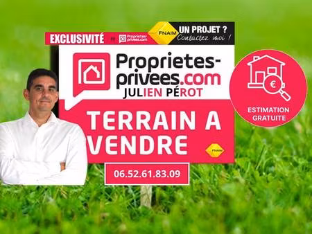 terrain constructible à vendre
